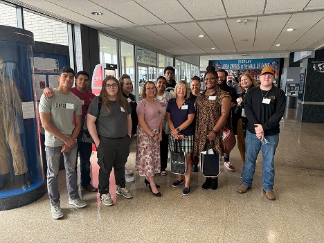 Students at Talent fair