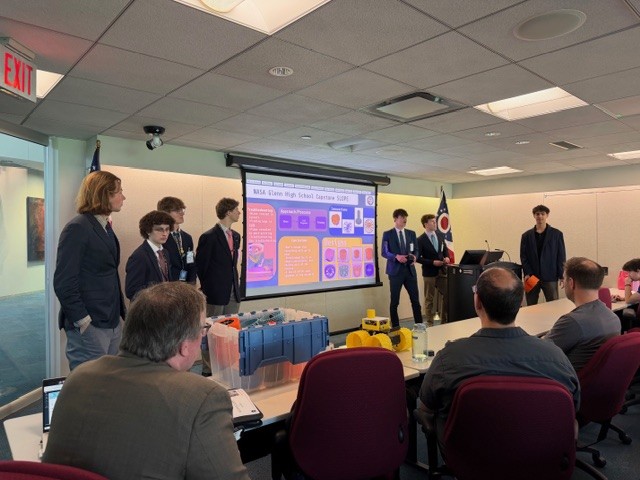 Students present to OSGC and NASA