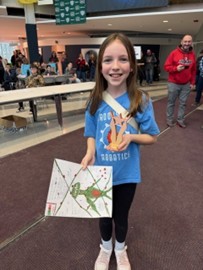 Student shows off medal