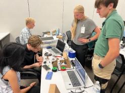 Students participating in the NASA Glenn High School Engineering Institute